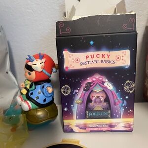POP MART x PUCKY Festival Babies Mystical Tortoise Baby Mini Figure Open Box